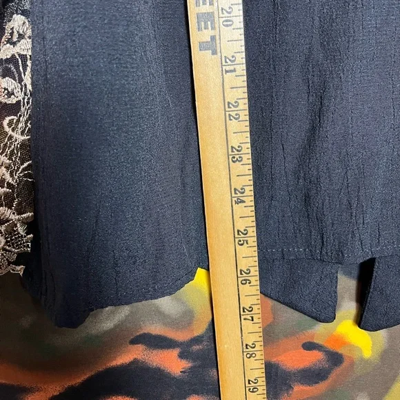 Y2K Spencer Alexis Floral Fairy Lacy Kimono Womens Blouse Size Large - Picture 12 of 13